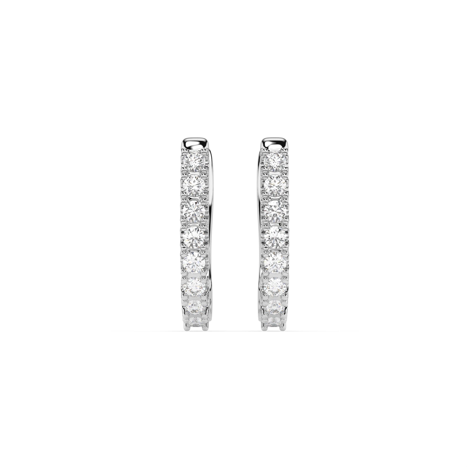 Eternity-Ohrringe (Rund), 0.32 ct — 102-10044/2