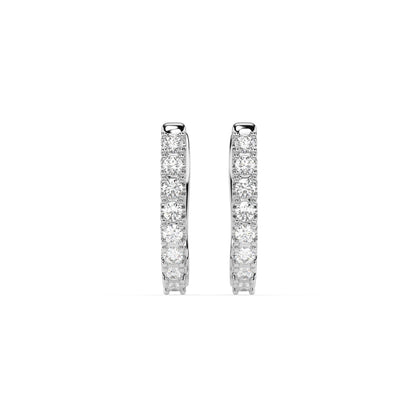 Eternity-Ohrringe (Rund), 0.32 ct — 102-10044/2