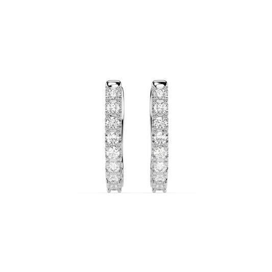 Eternity-Ohrringe (Rund), 0.32 ct — 102-10044/2