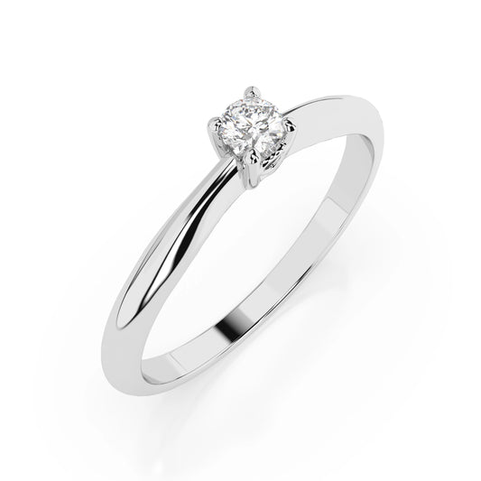Solitär-Ring (Rund), 0.06 ct — 101-10035(2.5)