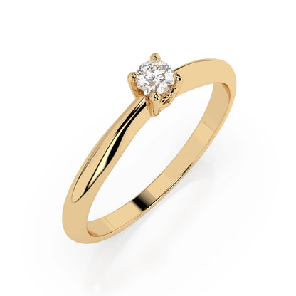 Solitär-Ring (Rund), 0.06 ct — 101-10035(2.5)