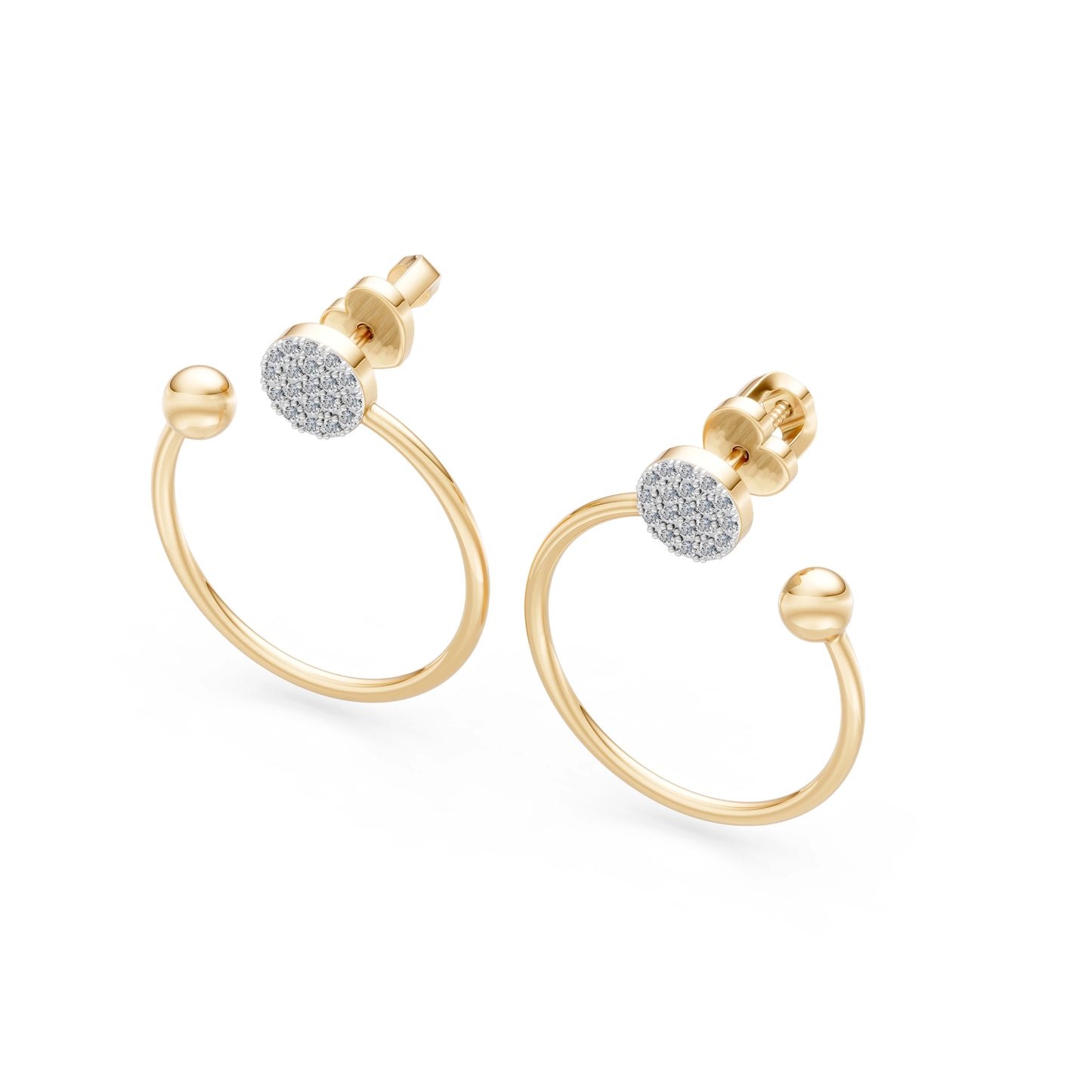 Minimalismus-Ohrringe, 0.23 ct — 102-10081