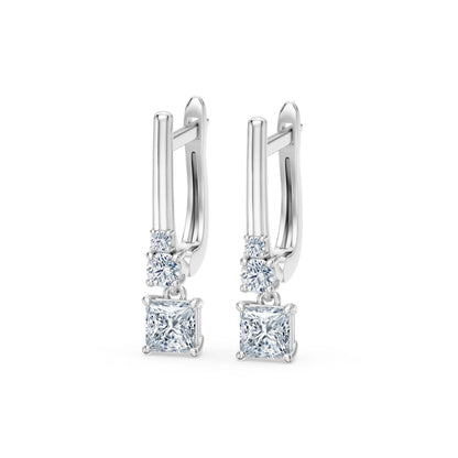 Solitär-Eternity-Ohrringe, 0.8 ct — 102-10143(0.40)PR