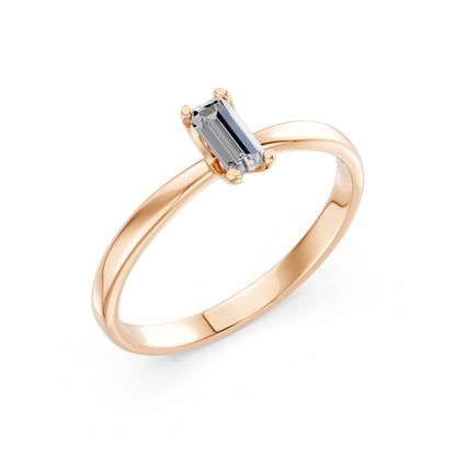 Solitär-Ring, 0.3 ct — 101-10194(0.30)BAQ