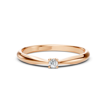 Solitär-Ring (Rund), 0.1 ct — 101-10021(3.0)