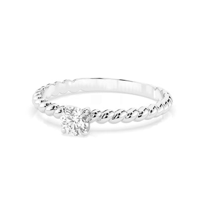 Solitär-Ring (Rund), 0.3 ct — 101-10038(4.2)