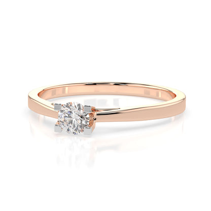 Solitär-Ring (Rund), 0.15 ct — 101-10020(3.4)