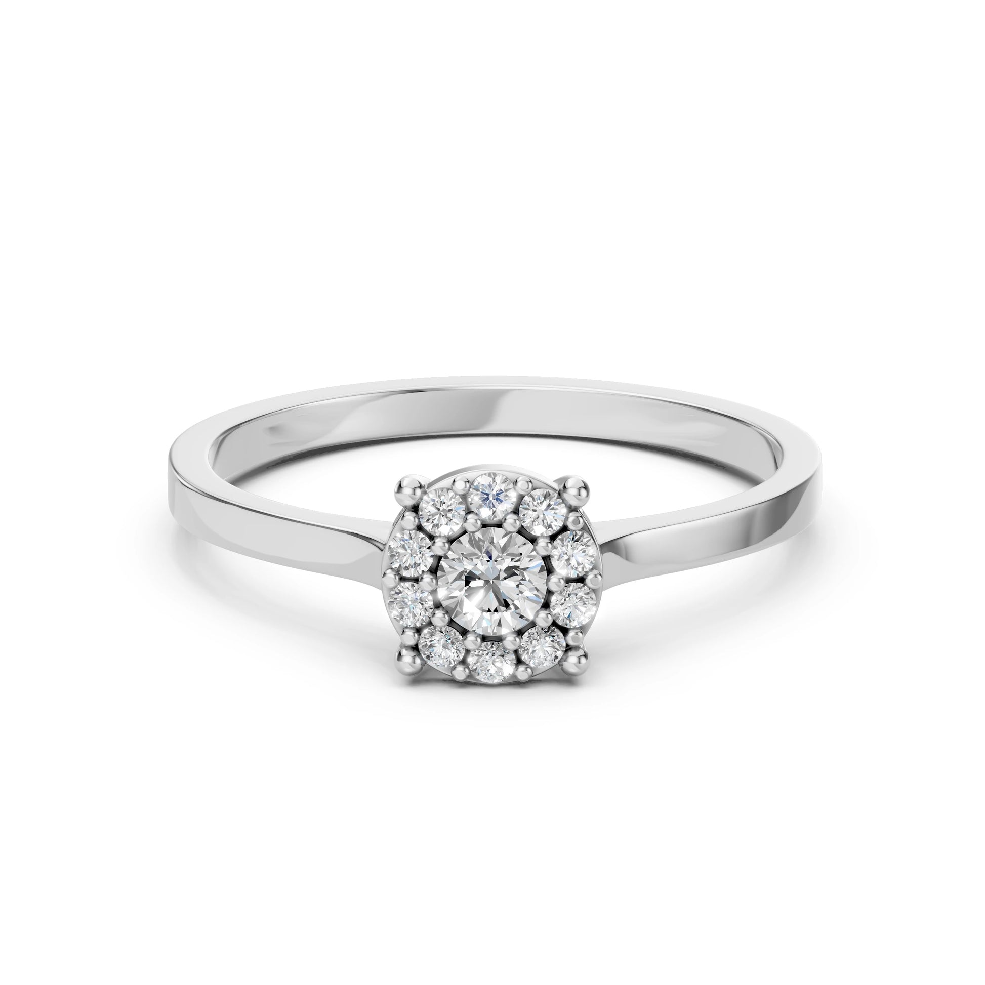 Solitär-Eternity-Ring (Rund), 0.15 ct — 101-10017/1(3.4)