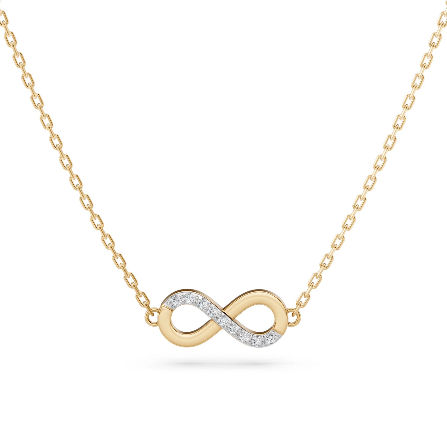 Minimalismus-Halskette (Rund), 0.05 ct — 104-10072