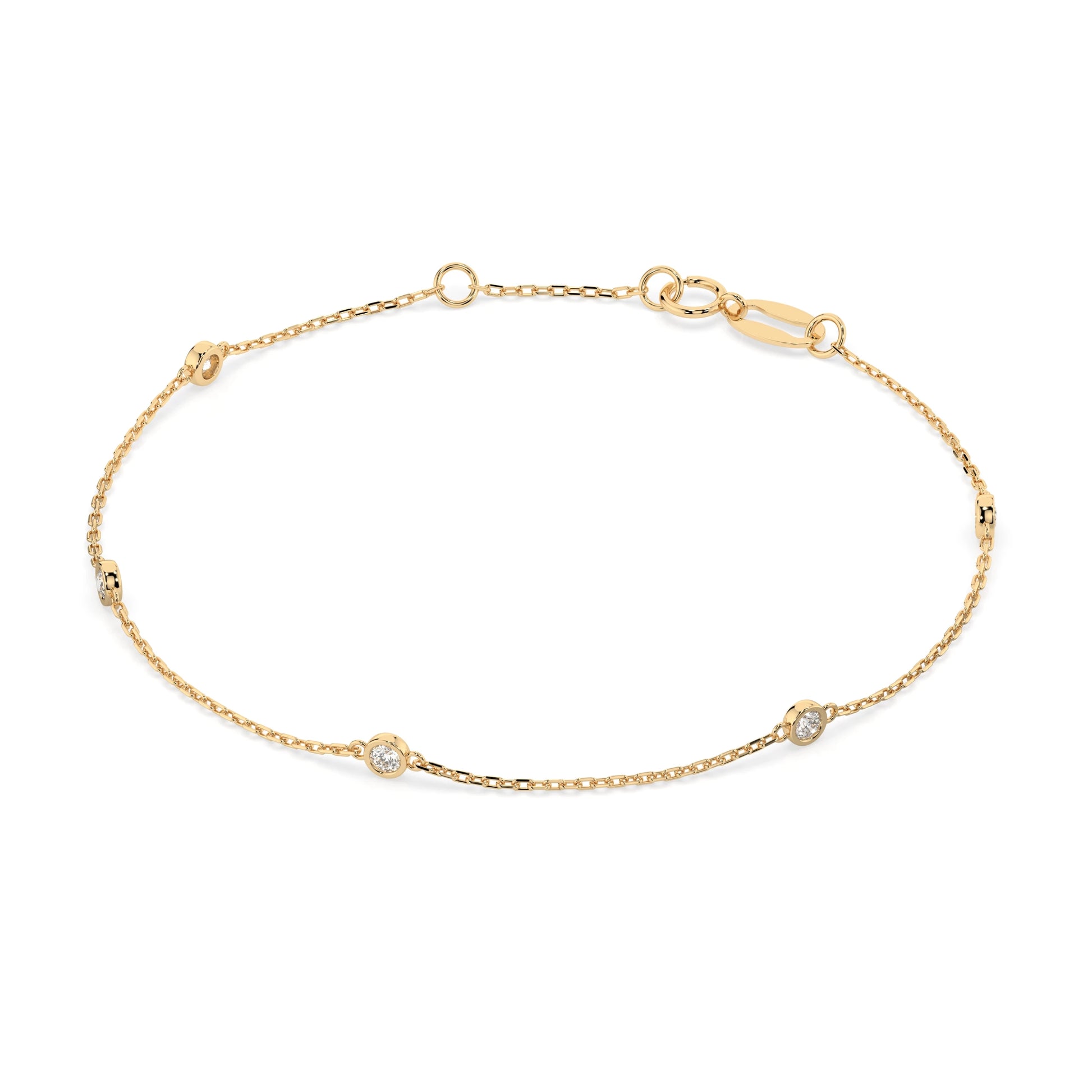 Minimalismus-Armband (Rund), 0.14 ct — 105-10008/5(1.9)