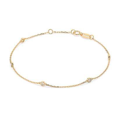 Minimalismus-Armband (Rund), 0.14 ct — 105-10008/5(1.9)