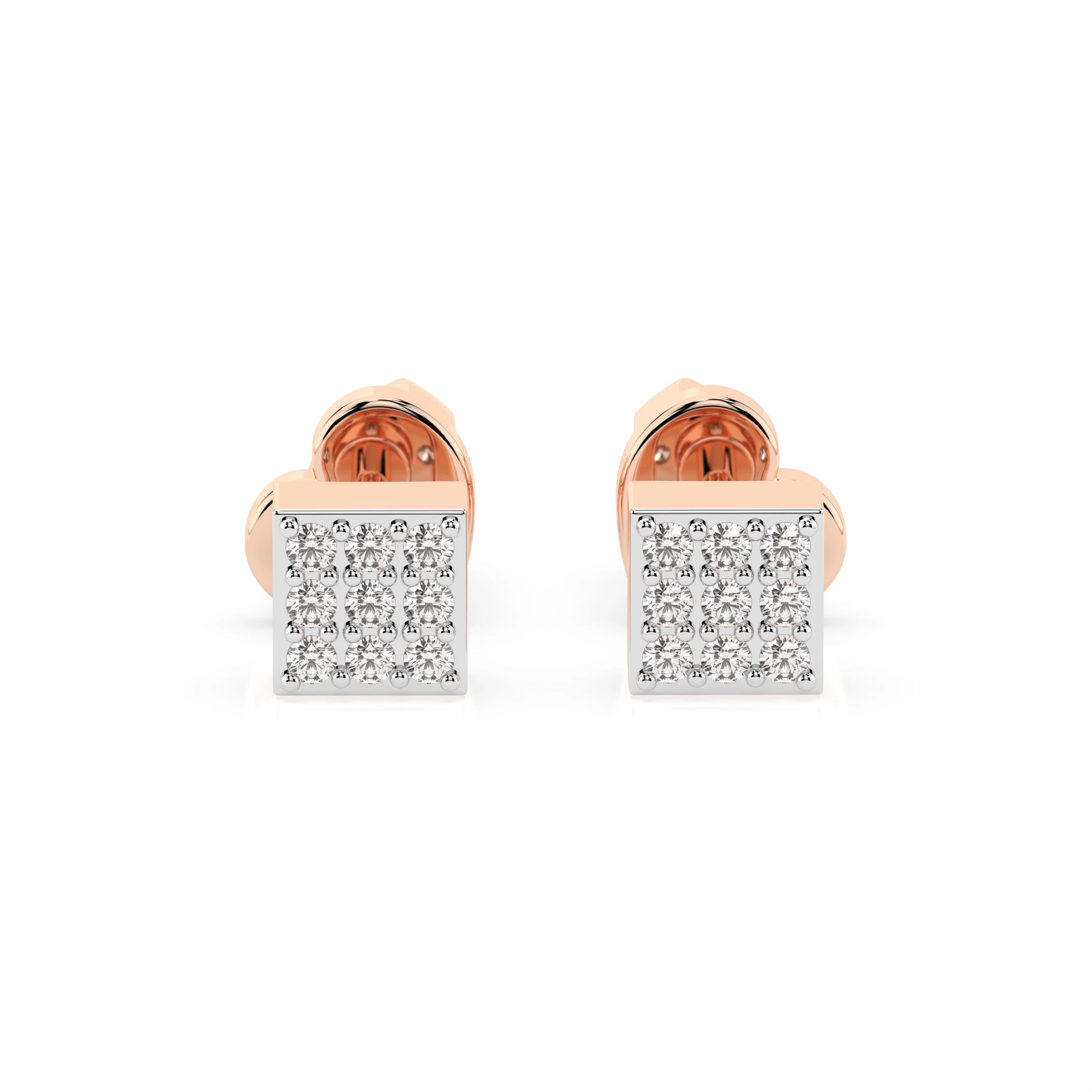 Illusion-Ohrringe (Rund), 0.11 ct — 102-10063