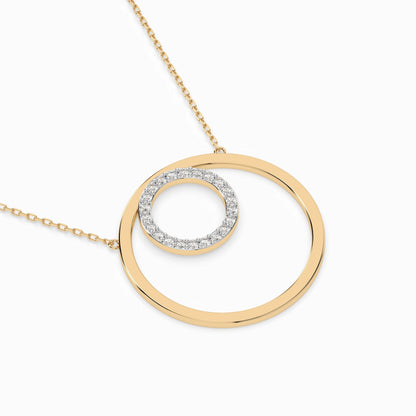 Minimalismus-Halskette (Rund), 0.13 ct — 104-10054