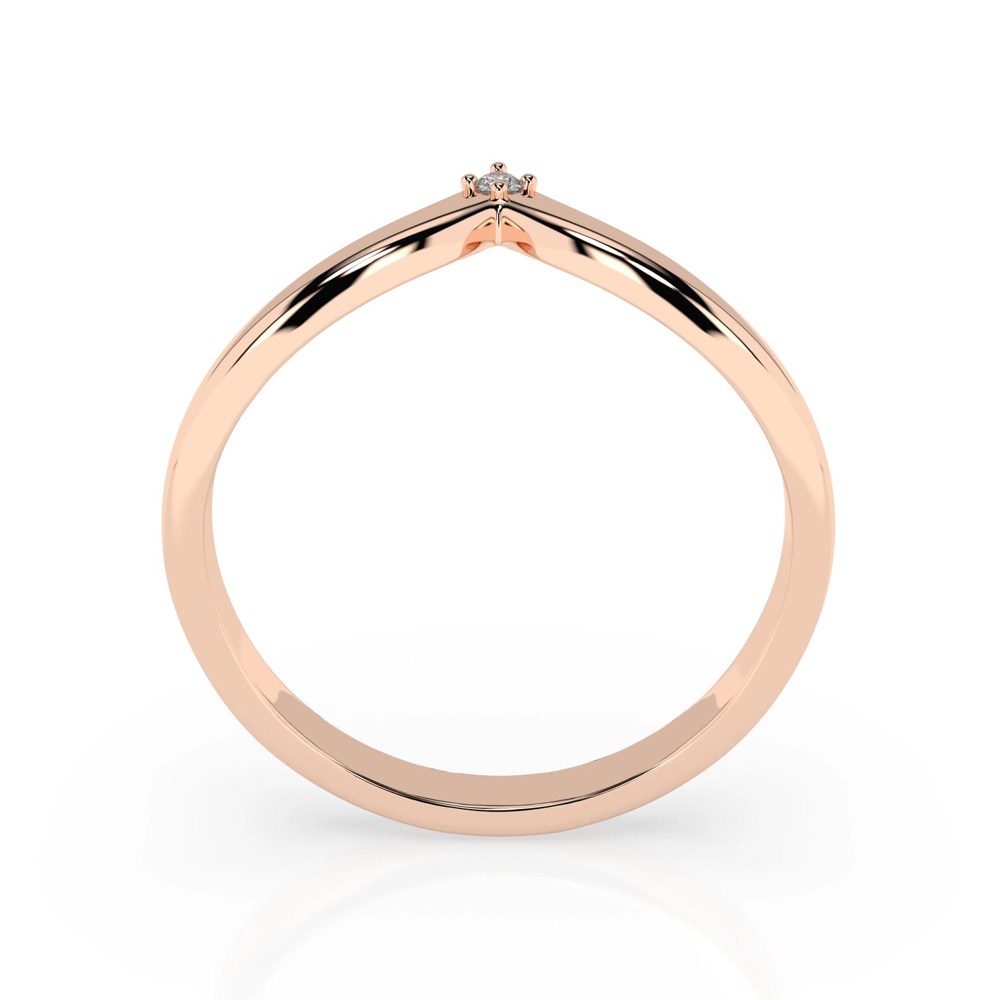 Minimalismus-Ring (Rund), 0.01 ct — 101-10161/3