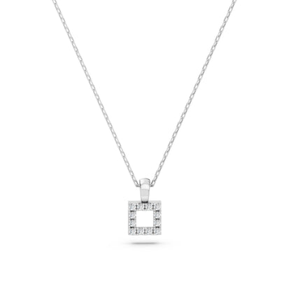 Minimalismus-Halskette (Rund), 0.06 ct — 104-10079