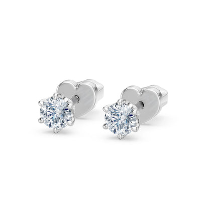 Solitär-Schmetterling-Ohrringe, 0.5 ct — 102-10040/1(4.0)