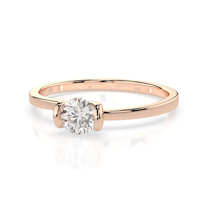 Solitär-Ring (Rund), 0.3 ct — 101-10016(4.2)