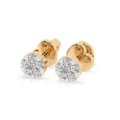Illusion-Ohrringe (Rund), 0.03 ct — 102-10015/2(1.5)