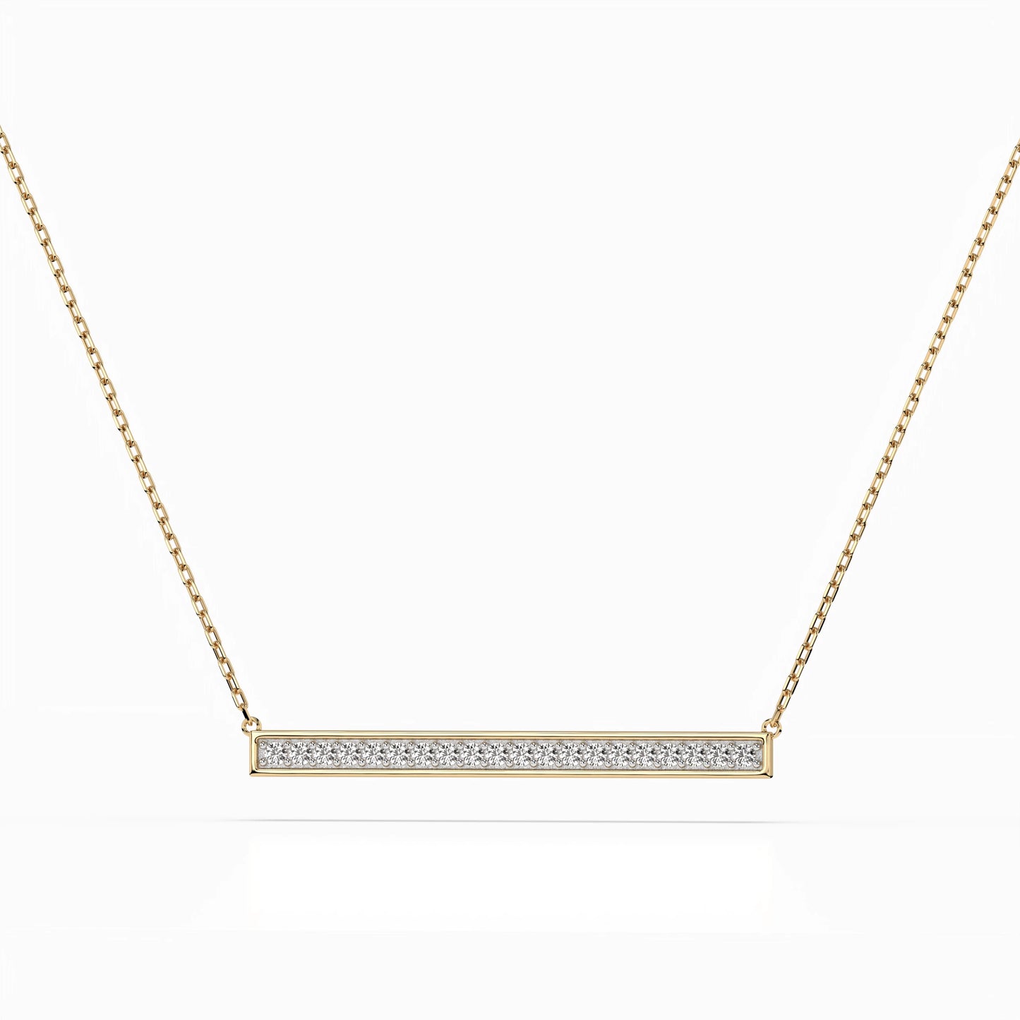 Minimalismus-Halskette (Rund), 0.12 ct — 104-10024