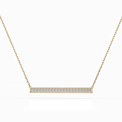 Minimalismus-Halskette (Rund), 0.12 ct — 104-10024