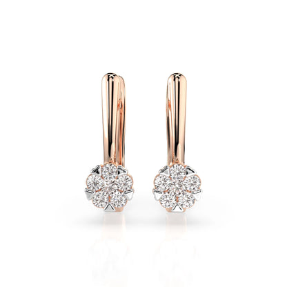 Illusion-Ohrringe (Rund), 0.06 ct — 102-10015/1(2.0)