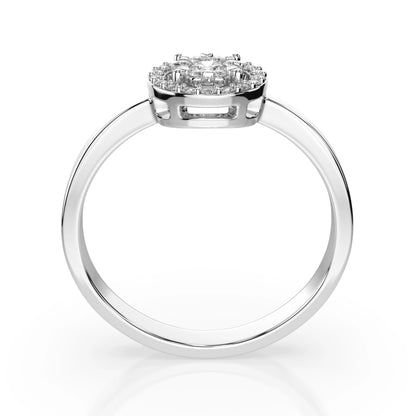 Illusion-Ring (Rund), 0.1 ct — 101-10018/1(3.0)