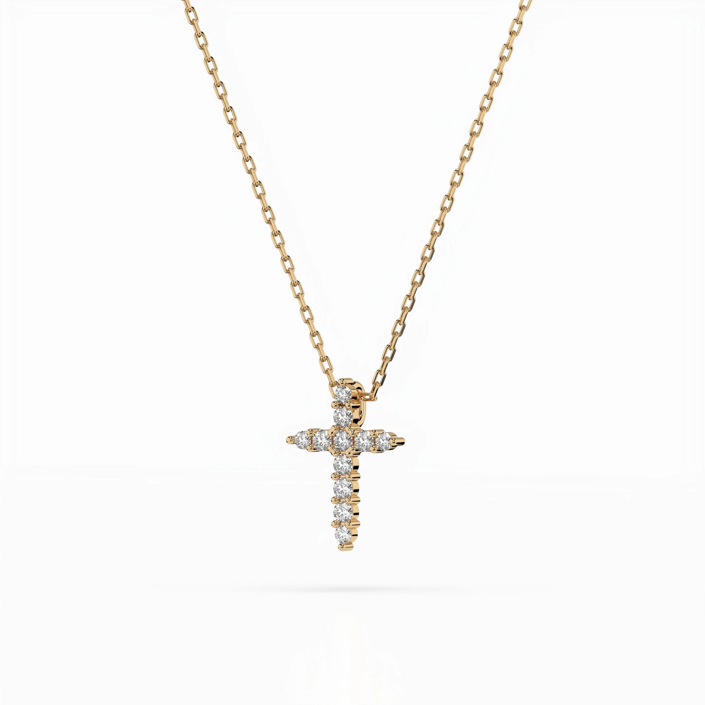 Minimalismus-Halskette (Rund), 0.07 ct — 104-10020
