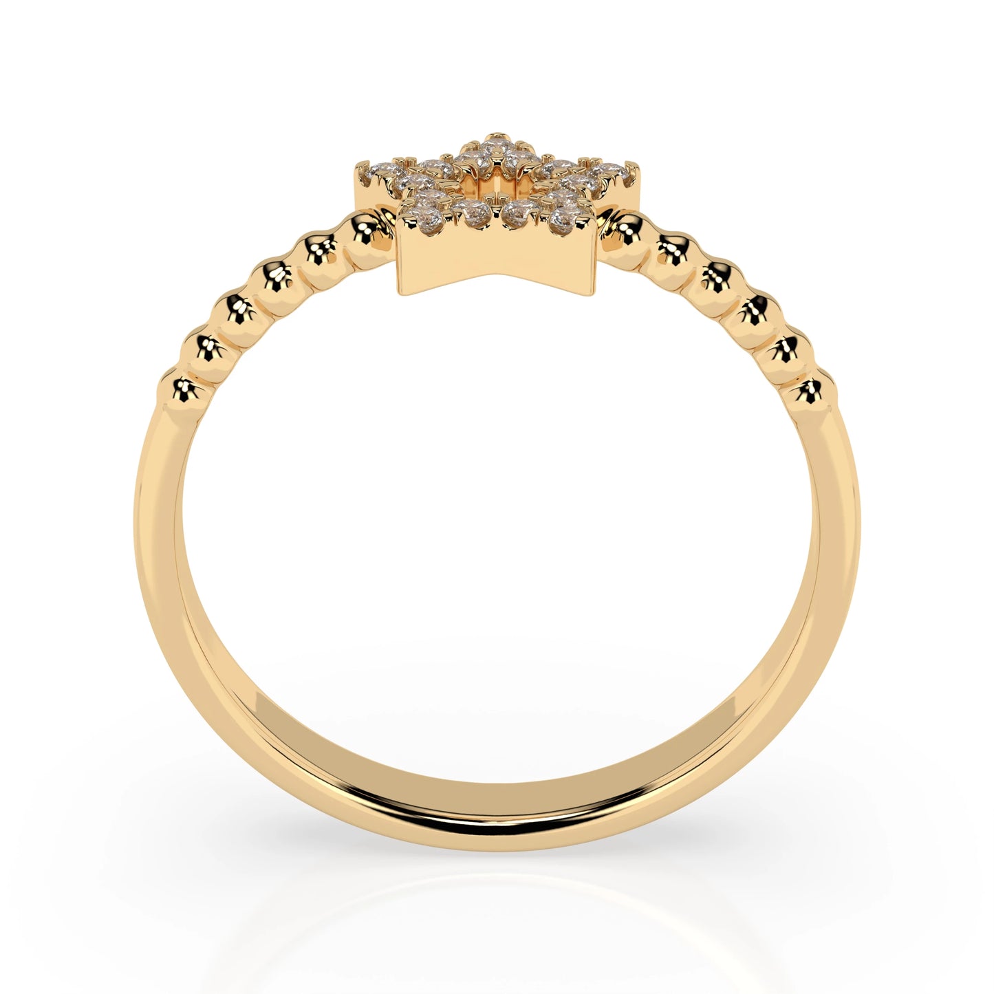 Minimalismus-Ring (Rund), 0.09 ct — 101-10054
