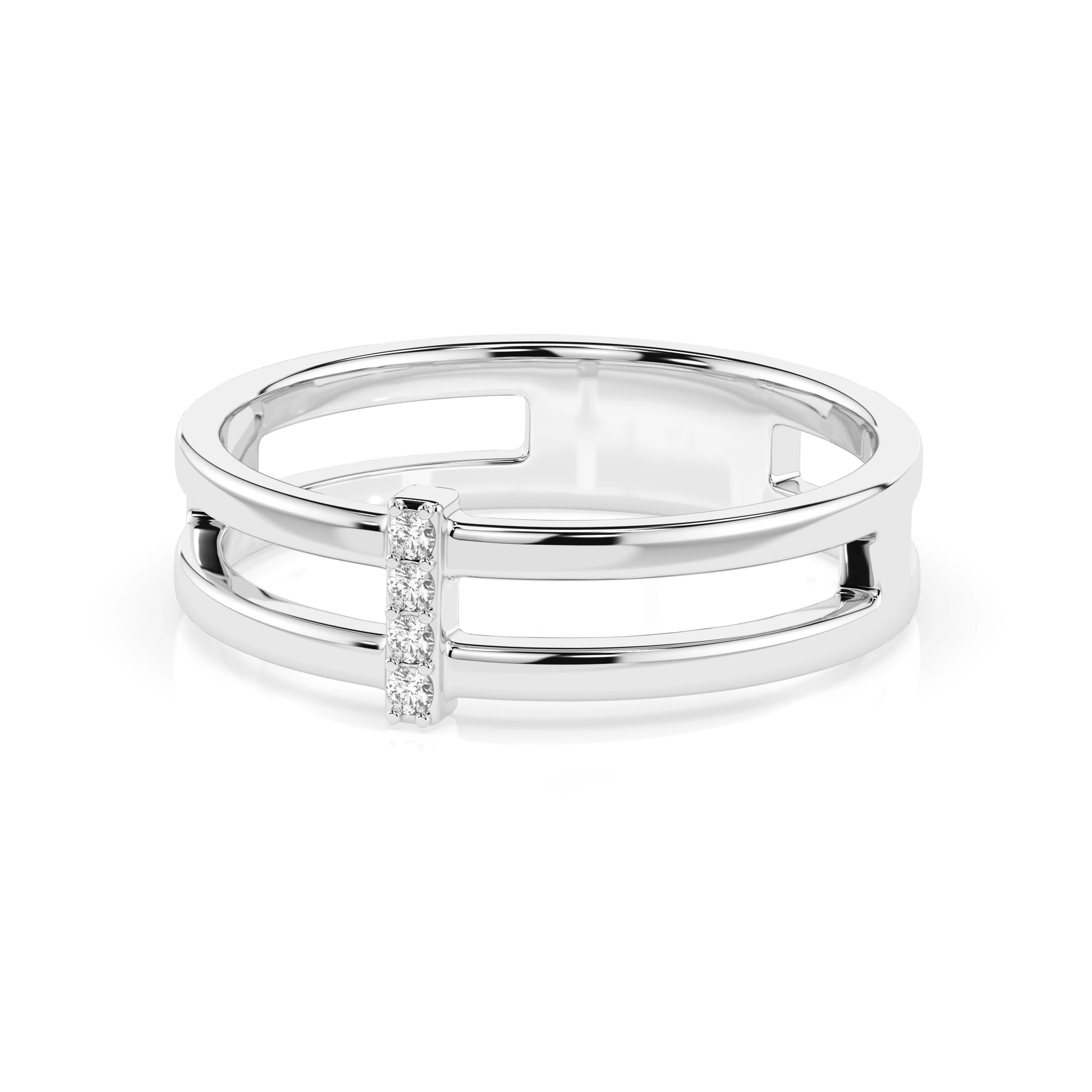 Minimalismus-Ring (Rund), 0.04 ct — 101-10069