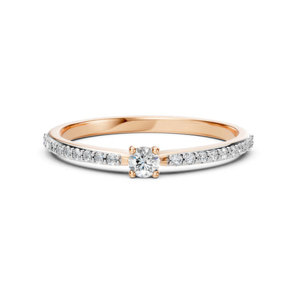 Solitär-Eternity-Ring (Rund), 0.1 ct — 101-10116/2(3.0)