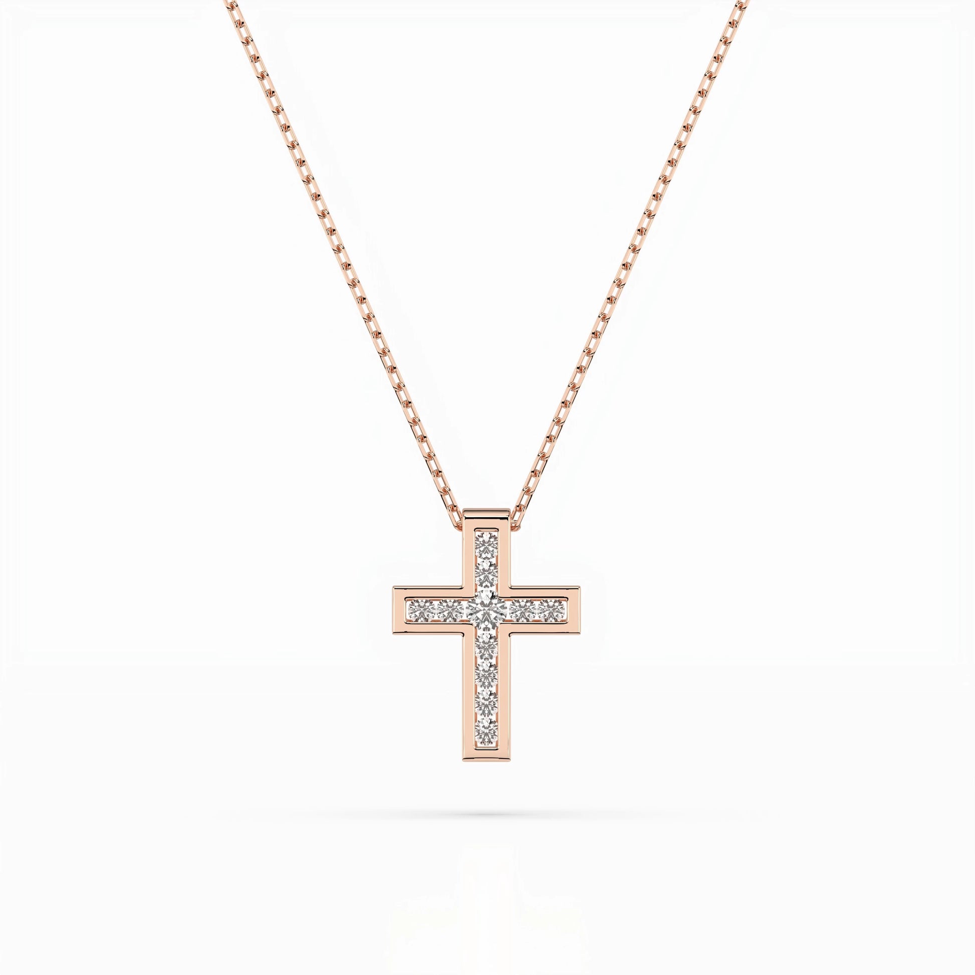 Minimalismus-Halskette (Rund), 0.03 ct — 104-10008