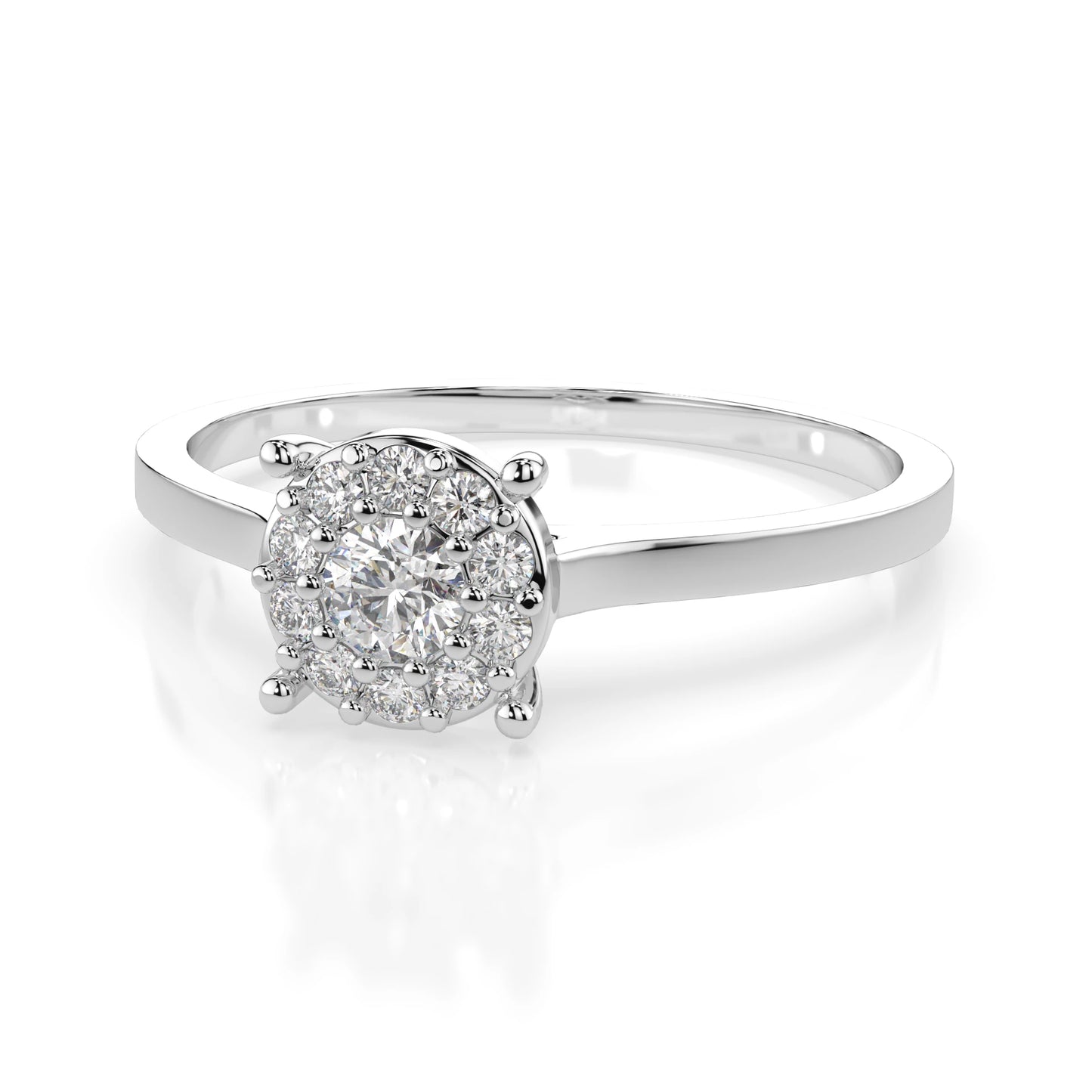Solitär-Eternity-Ring (Rund), 0.06 ct — 101-10017/1(2.5)