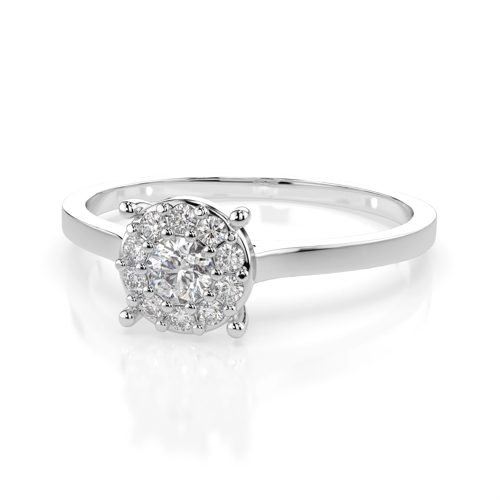 Solitär-Eternity-Ring (Rund), 0.06 ct — 101-10017/1(2.5)