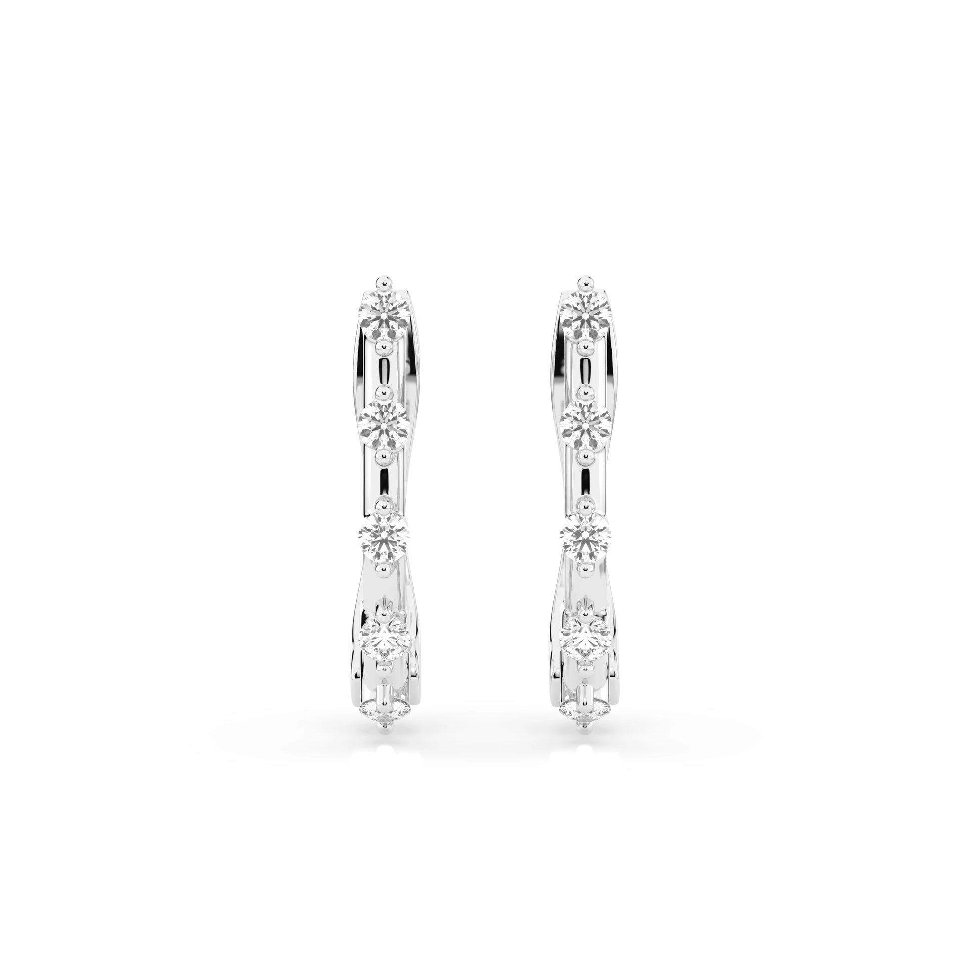Eternity-Ohrringe (Rund), 0.2 ct — 102-10145
