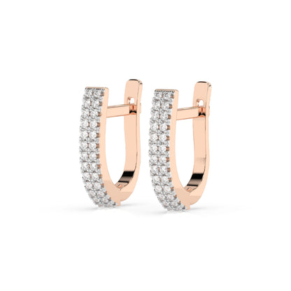 Eternity-Ohrringe (Rund), 0.21 ct — 102-10300