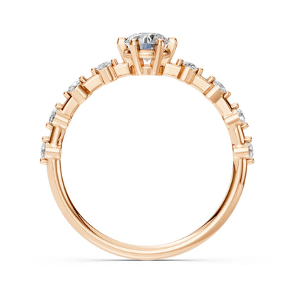 Solitär-Eternity-Ring (Rund), 0.4 ct — 101-10144(4.7)