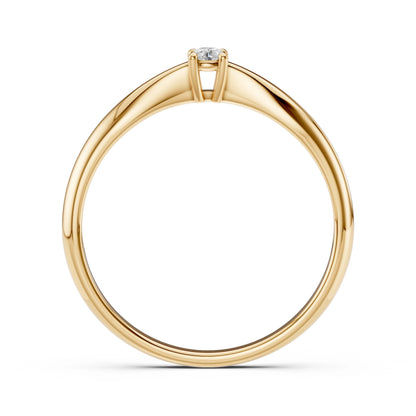 Solitär-Ring (Rund), 0.1 ct — 101-10021(3.0)