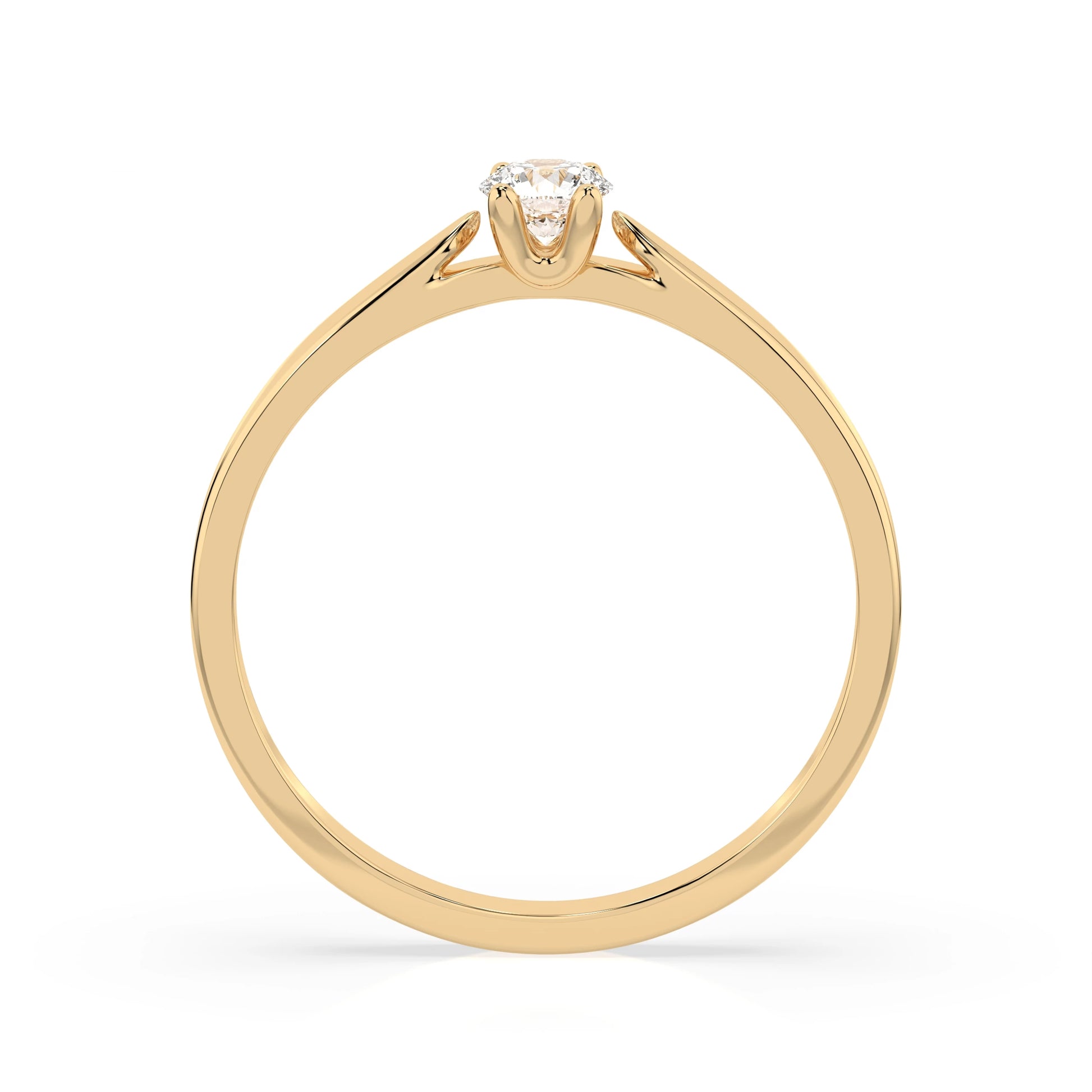 Solitär-Ring (Rund), 0.15 ct — 101-10046(3.4)