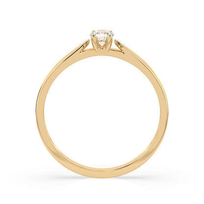 Solitär-Ring (Rund), 0.15 ct — 101-10046(3.4)
