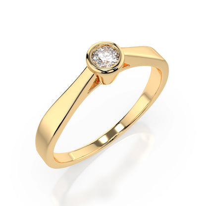 Solitär-Ring (Rund), 0.05 ct — 101-10010(2.3)