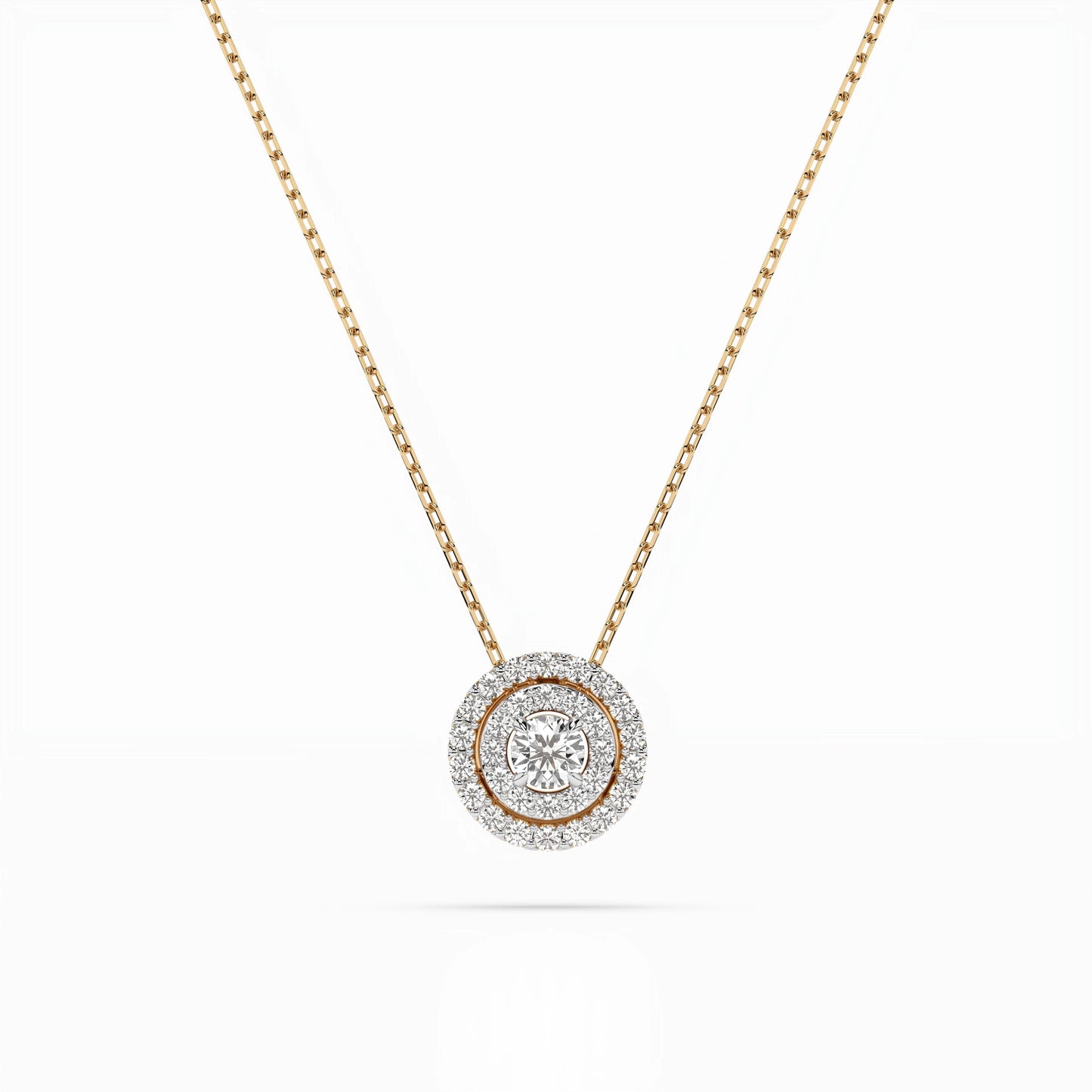 Illusion-Halskette (Rund), 0.09 ct — 104-10043