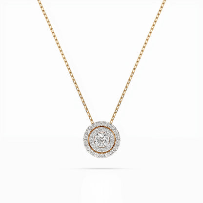 Illusion-Halskette (Rund), 0.09 ct — 104-10043