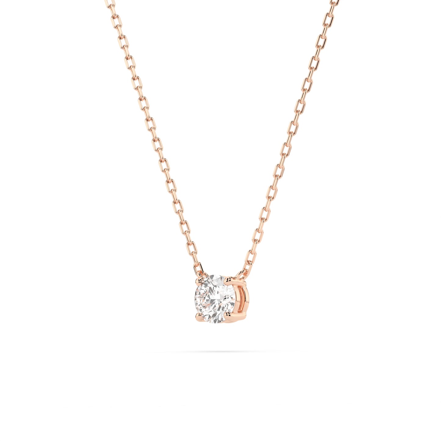 Solitär-Halskette (Rund), 0.15 ct — 104-10040(3.4)