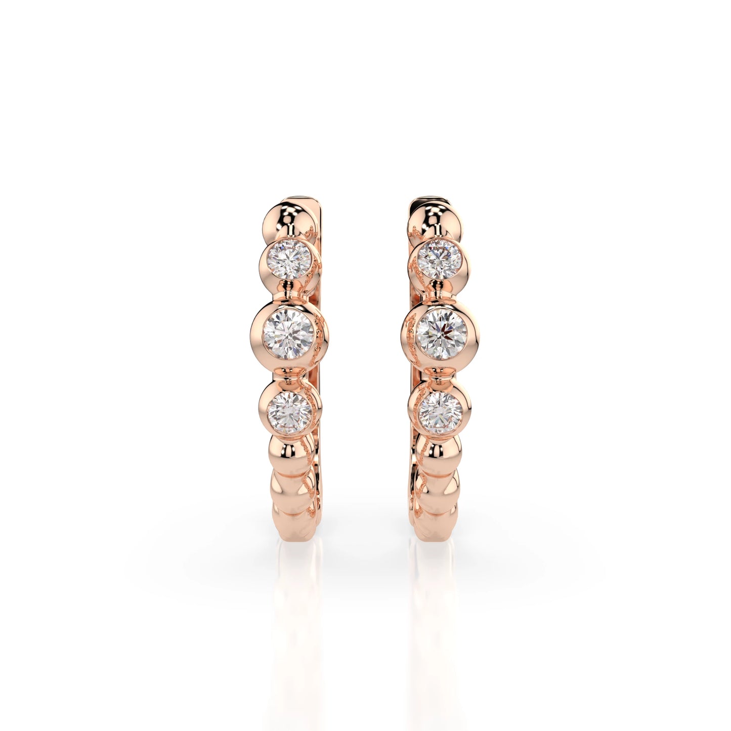 Eternity-Ohrringe (Rund), 0.06 ct — 102-10019