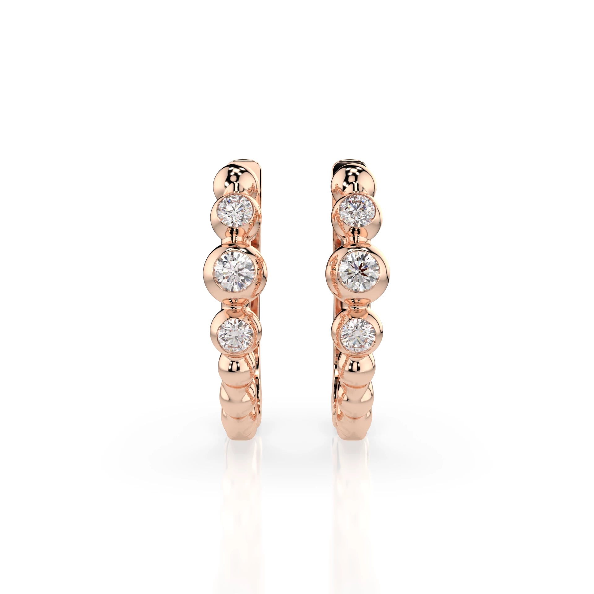 Eternity-Ohrringe (Rund), 0.06 ct — 102-10019