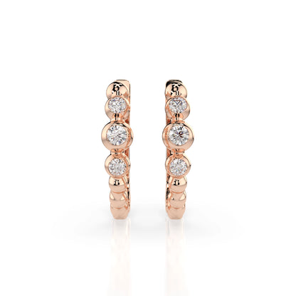 Eternity-Ohrringe (Rund), 0.06 ct — 102-10019