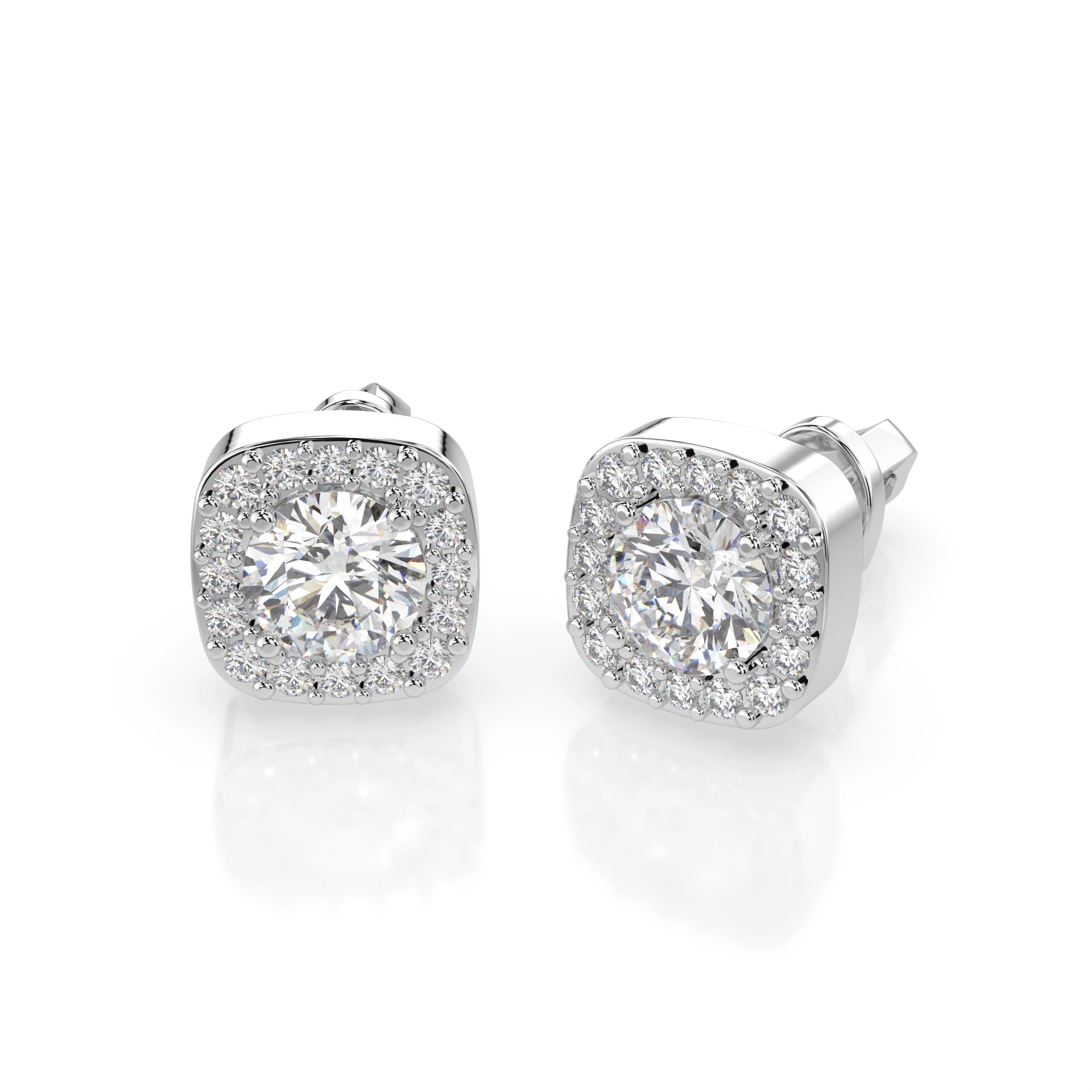 Solitär-Eternity-Ohrringe (Rund), 0.6 ct — 102-10152(4.2)
