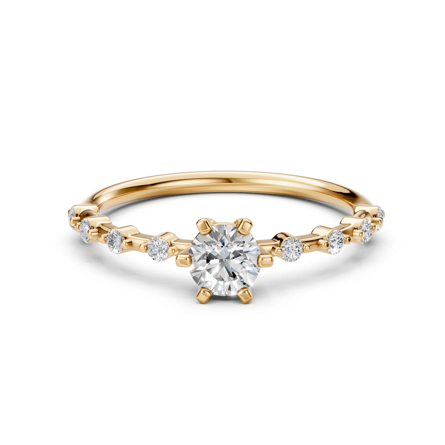 Solitär-Eternity-Ring (Rund), 0.5 ct — 101-10144(5.1)
