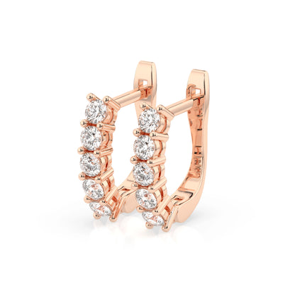 Eternity-Ohrringe (Rund), 0.6 ct — 102-10098(2.5)