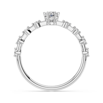 Solitär-Eternity-Ring (Rund), 0.2 ct — 101-10144(3.7)